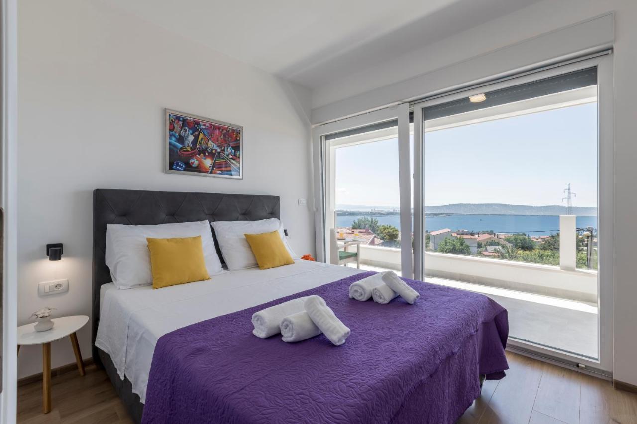 Luxury Villa La Nonna Ana - Heated Pool, Sea View, Near Split Kaštela Kültér fotó